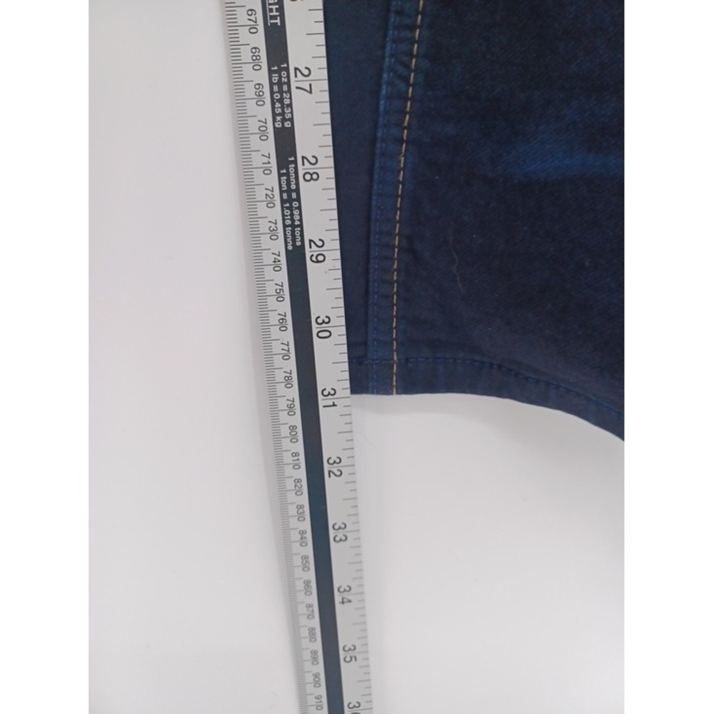 Carbon Slim Fit Jeans Men 40 Low Wasit Dark Wash Blue Whiskered Faded Distressed - Picture 10 of 15